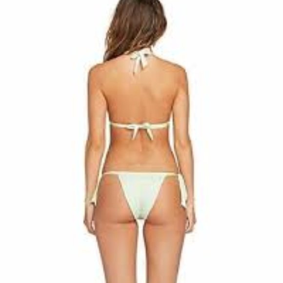NWT!! Volcom Smock That Triangle Bikini Top Spearmint Size Medium - Picture 2 of 7